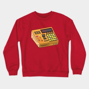 Beat Maker (Yellow Orange + Ship Gray Colorway) Analog / Music Crewneck Sweatshirt